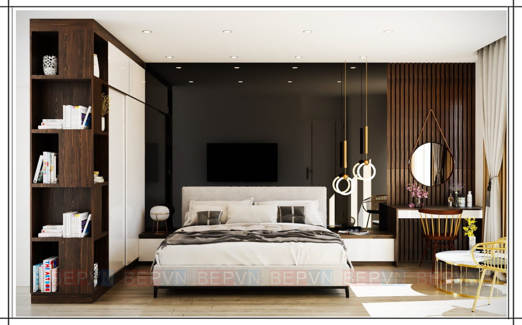 thiết kế nội thất phòng ngủ hiện đại, tinh tế