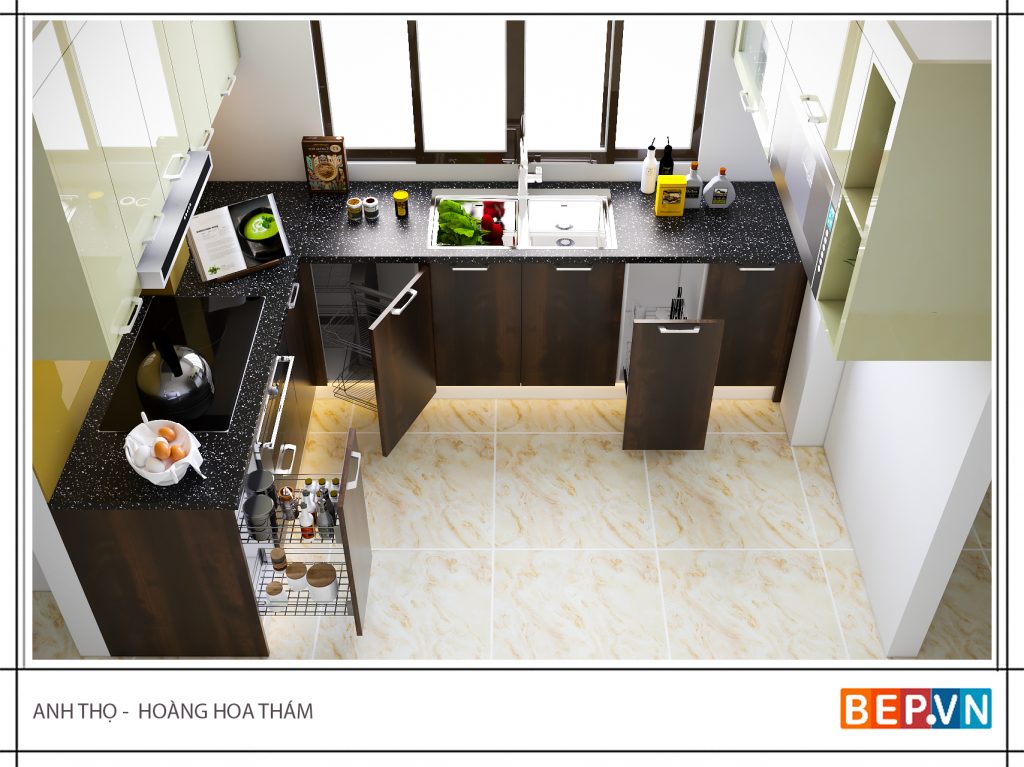 Ý tưởng thiết kế nhà bếp nhỏ đẹp mê hồn