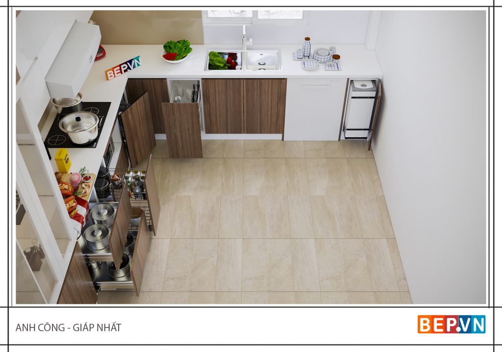 Ý tưởng thiết kế nhà bếp nhỏ đẹp mê hồn