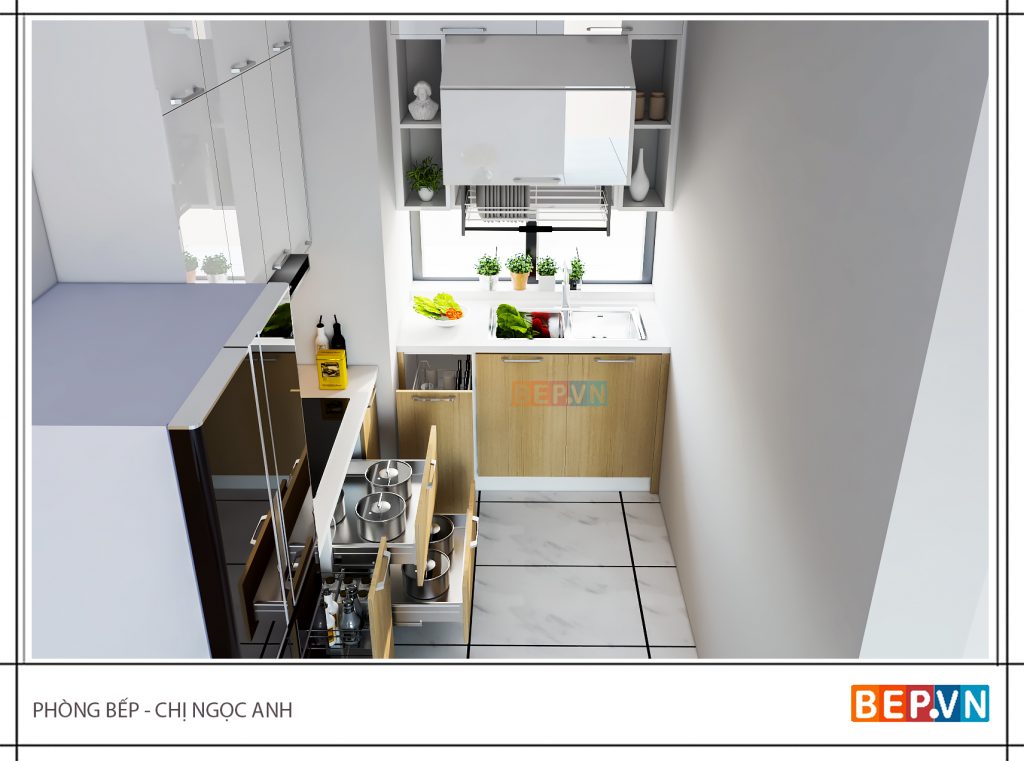 Ý tưởng thiết kế nhà bếp nhỏ đẹp mê hồn